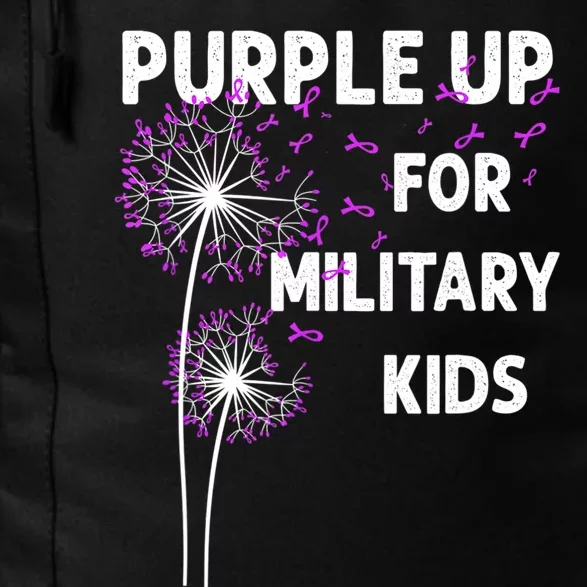 I Purple Up For Military Soldier Dandelion Tees Daily Commute Backpack