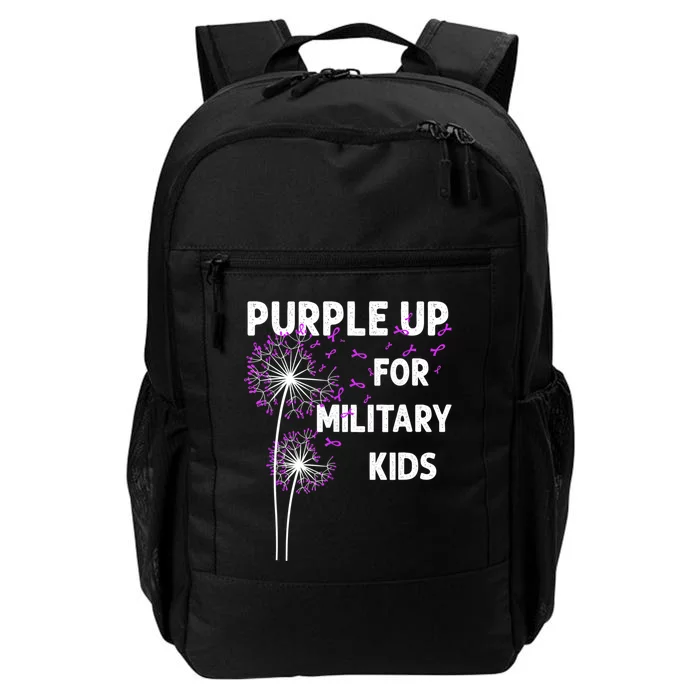 I Purple Up For Military Soldier Dandelion Tees Daily Commute Backpack