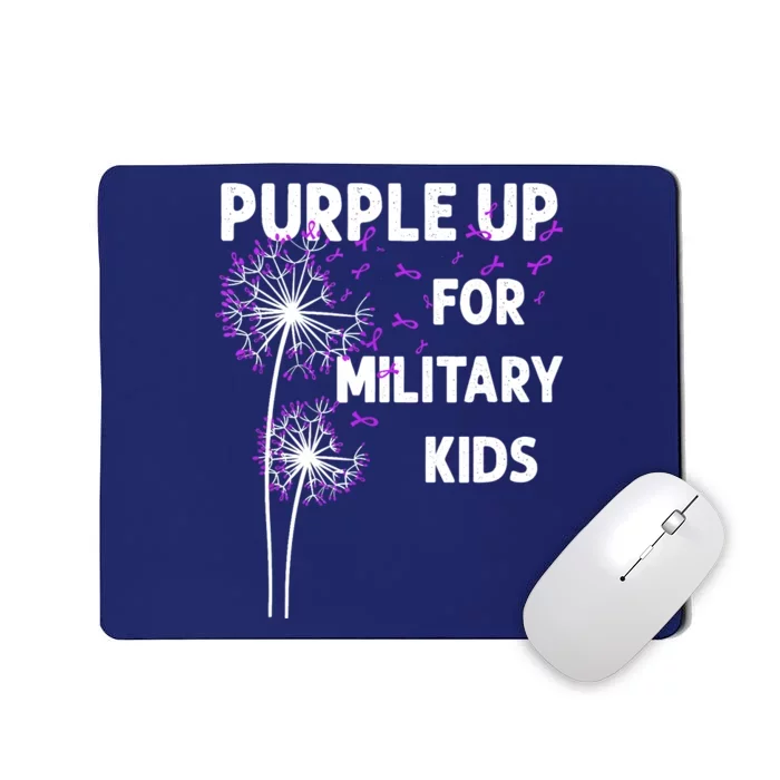 I Purple Up For Military Soldier Dandelion Tees Mousepad