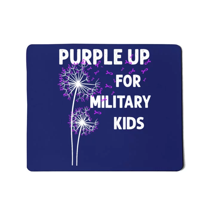 I Purple Up For Military Soldier Dandelion Tees Mousepad