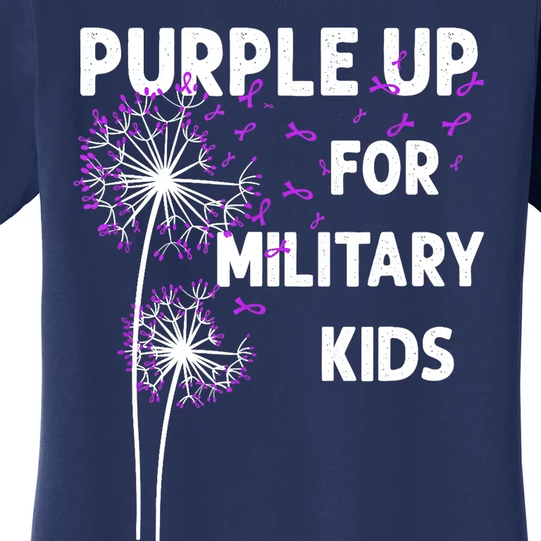 I Purple Up For Military Soldier Dandelion Tees Women's T-Shirt