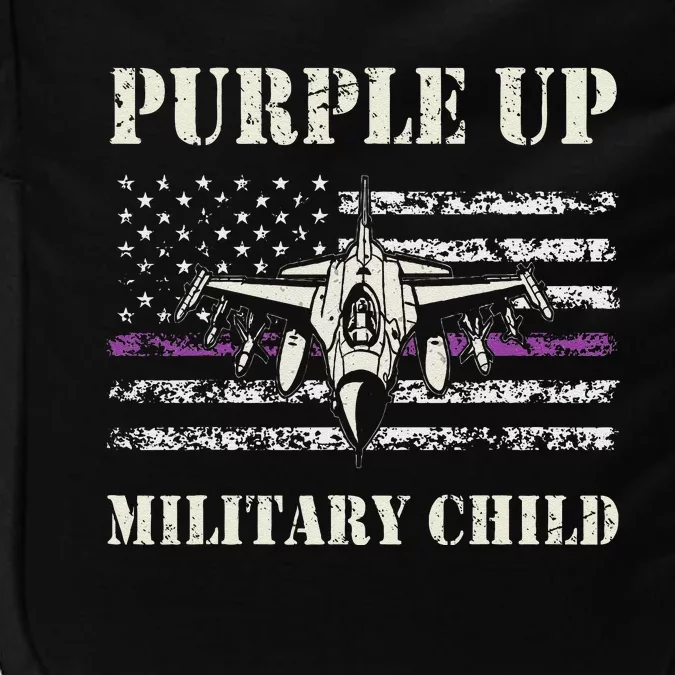 I Purple Up Month Of Military Child Air Forc.E Us Flag Impact Tech Backpack