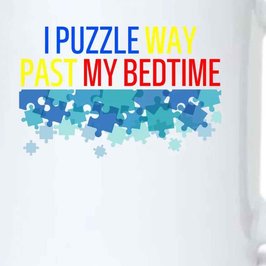 I Puzzle Way Past My Bedtime Black Color Changing Mug