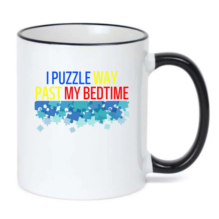 I Puzzle Way Past My Bedtime Black Color Changing Mug