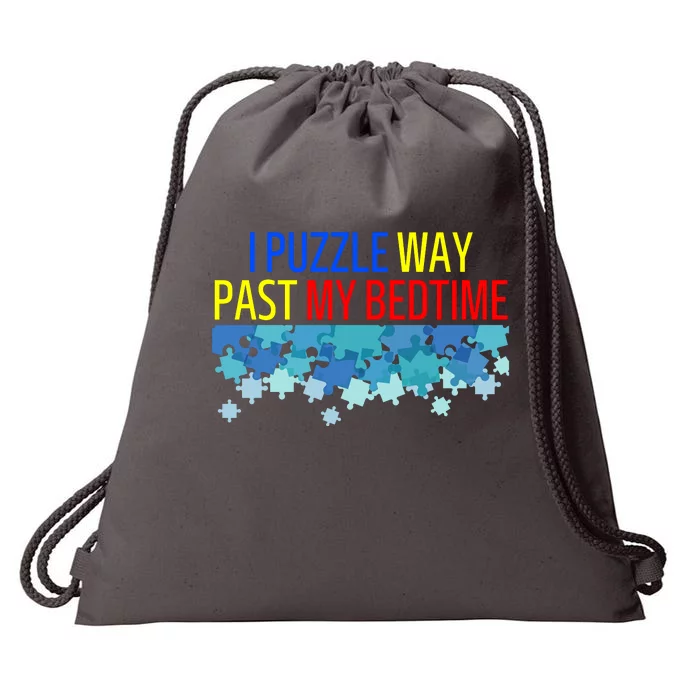 I Puzzle Way Past My Bedtime Drawstring Bag