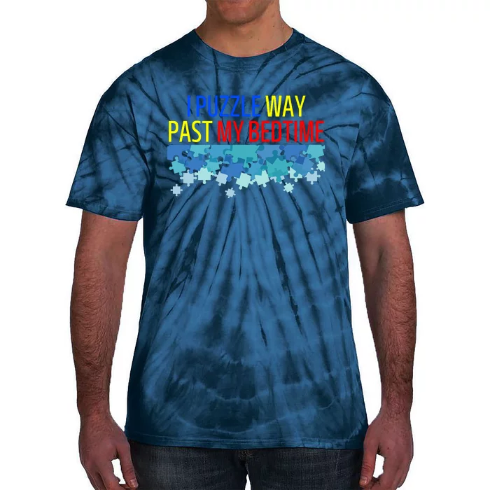 I Puzzle Way Past My Bedtime Tie-Dye T-Shirt