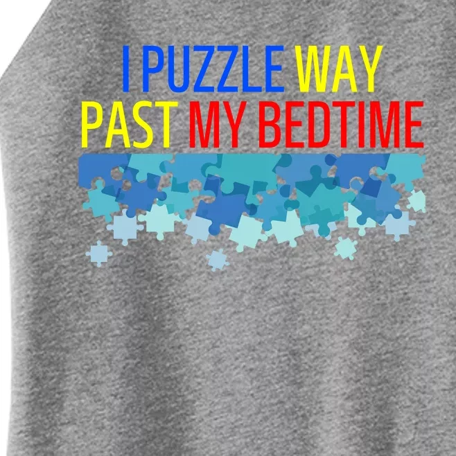 I Puzzle Way Past My Bedtime Women’s Perfect Tri Rocker Tank