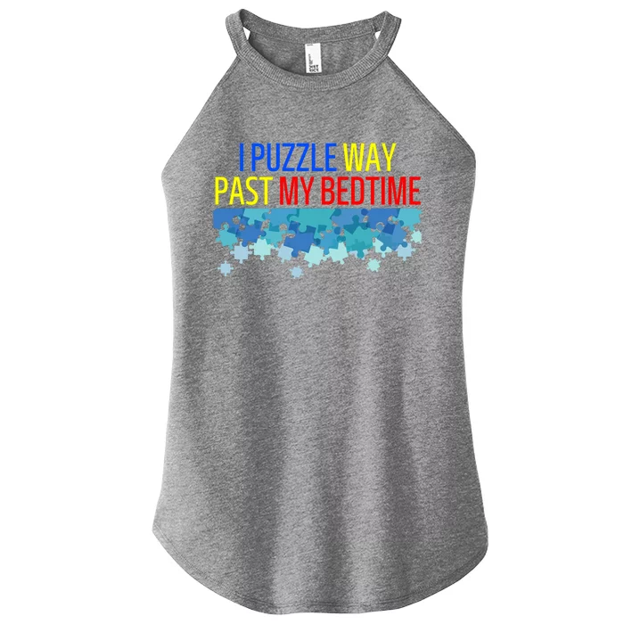 I Puzzle Way Past My Bedtime Women’s Perfect Tri Rocker Tank