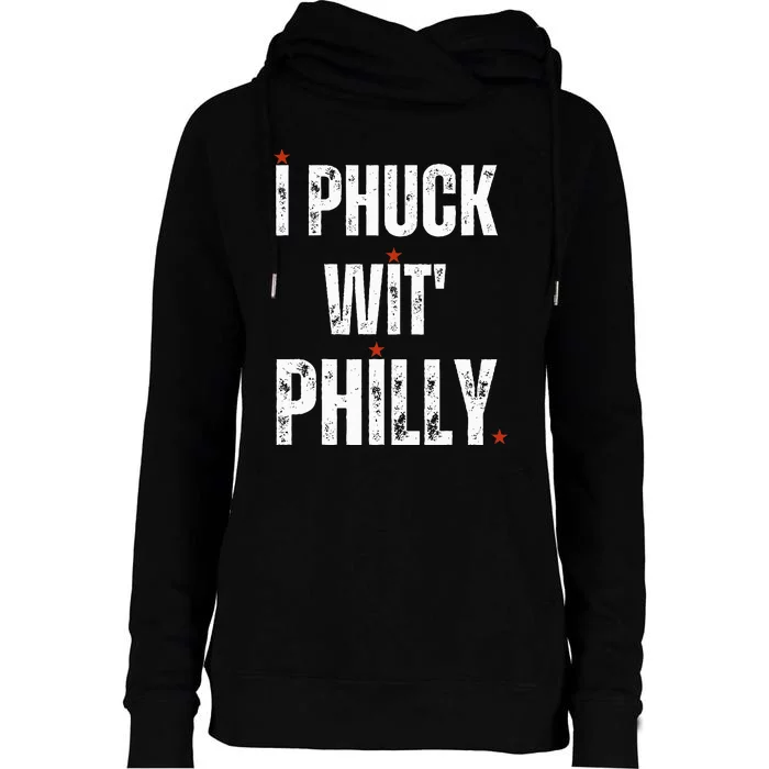 I Phuck Wit Philly Womens Funnel Neck Pullover Hood