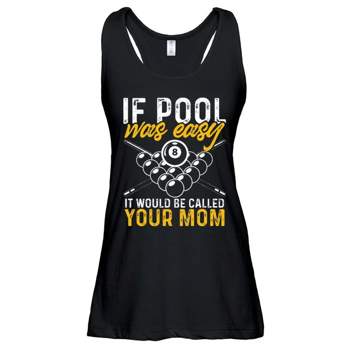 If Pool Was Easy Billiard Player Funny Ladies Essential Flowy Tank