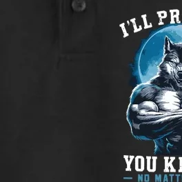 ILl Protect You Kitten No Matter What Dry Zone Grid Performance Polo