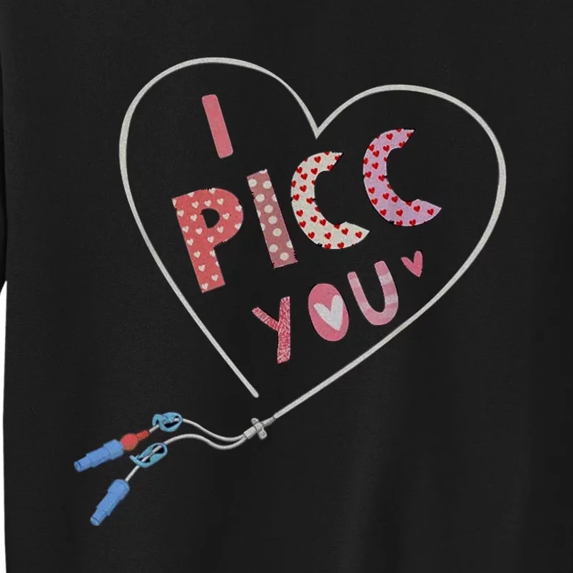 I Picc You Cute Heart Funny ICU ER Nurse Valentines Day Sweatshirt