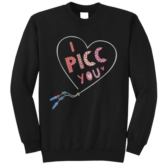 I Picc You Cute Heart Funny ICU ER Nurse Valentines Day Sweatshirt