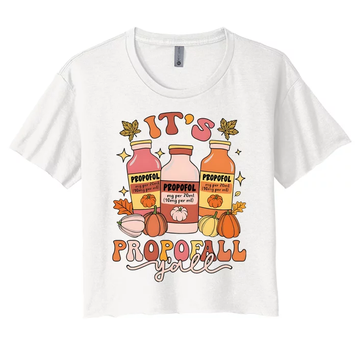 ItS Propofall YAll Thanksgiving Women's Crop Top Tee