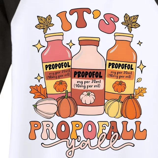 ItS Propofall YAll Thanksgiving Women's Tri-Blend 3/4-Sleeve Raglan Shirt