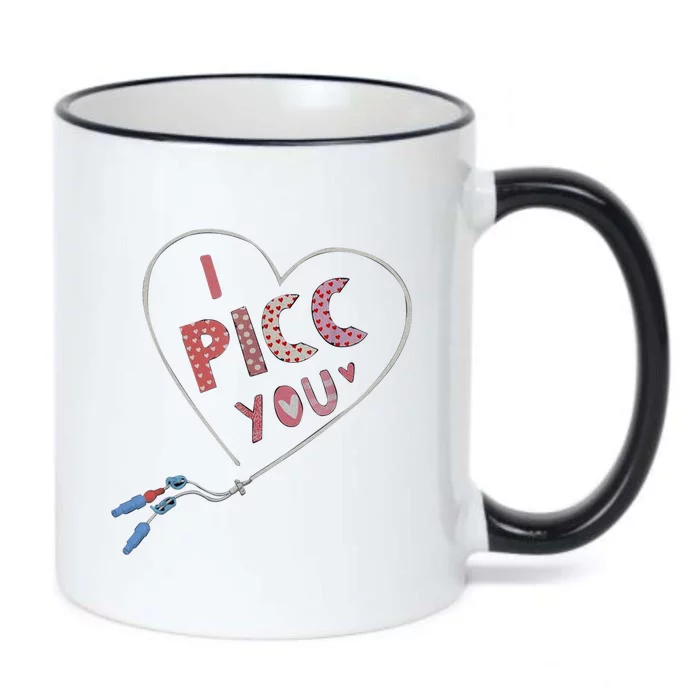 I Picc You Cute Heart Funny ICU ER Nurse Valentines Day Black Color Changing Mug