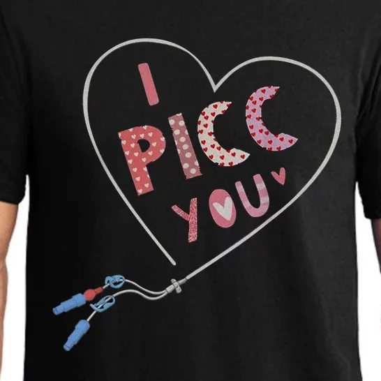 I Picc You Cute Heart Funny ICU ER Nurse Valentines Day Pajama Set