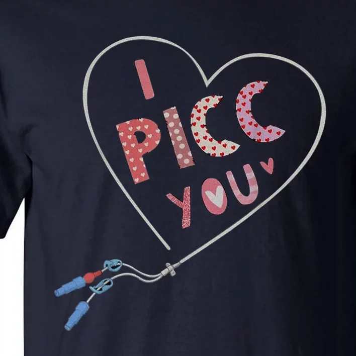 I Picc You Cute Heart Funny ICU ER Nurse Valentines Day Tall T-Shirt