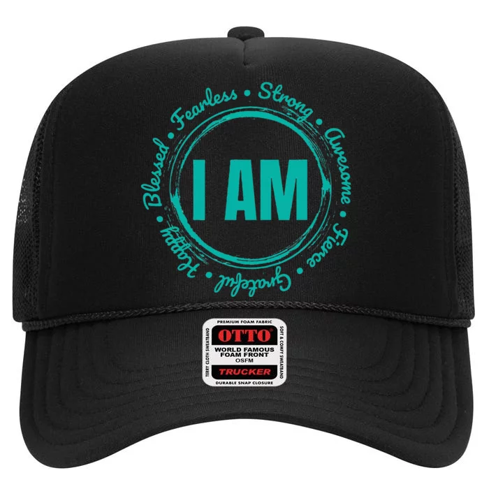 Inspirational Quote Apparel When Kindness Matters High Crown Mesh Trucker Hat