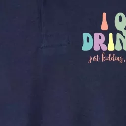 I Quit Drinking Just Kidding I'm Pregnant Funny Softstyle Adult Sport Polo