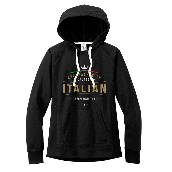 Italian Quote Funny Italy Pun Women's Fleece Hoodie