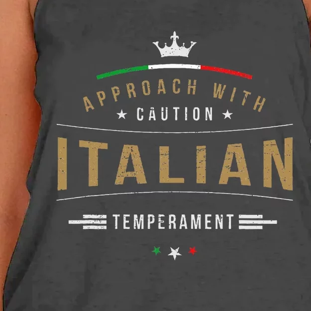 Italian Quote Funny Italy Pun Women's Knotted Racerback Tank