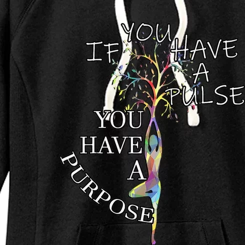 Inspirational Quotes Graphic Motivational Yoga Gift Women's Fleece Hoodie