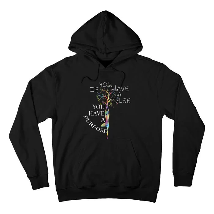 Inspirational Quotes Graphic Motivational Yoga Gift Tall Hoodie