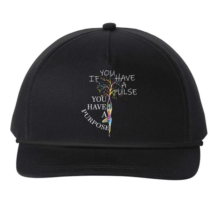 Inspirational Quotes Graphic Motivational Yoga Gift Snapback Five-Panel Rope Hat