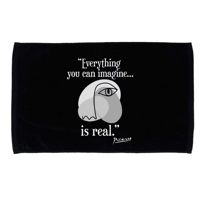 Inspirational Quote Pablo Picasso Microfiber Hand Towel