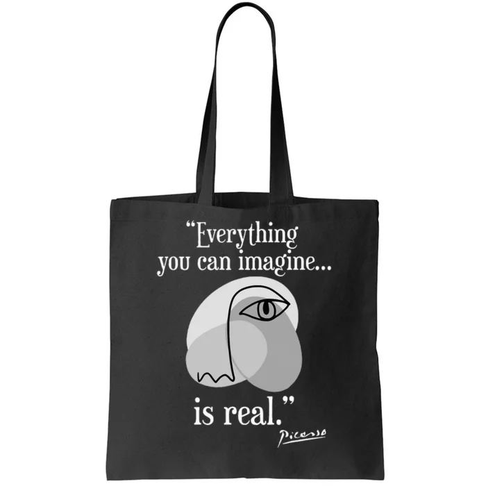 Inspirational Quote Pablo Picasso Tote Bag