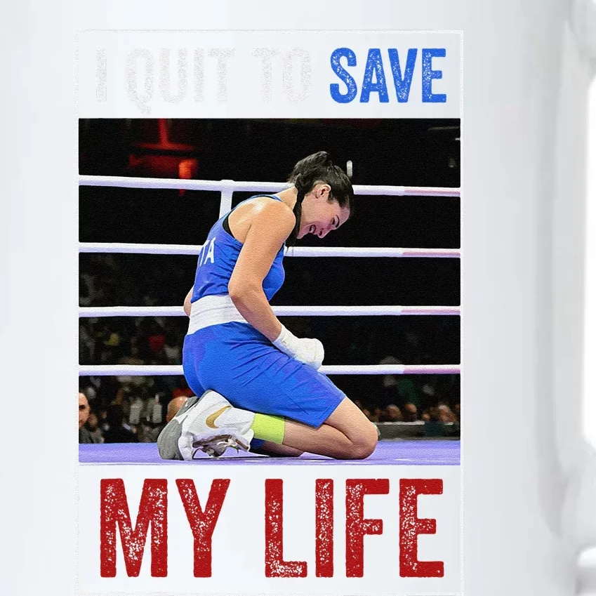 I Quit To Save My Life Carini Italian Boxer Women Boxing Black Color Changing Mug