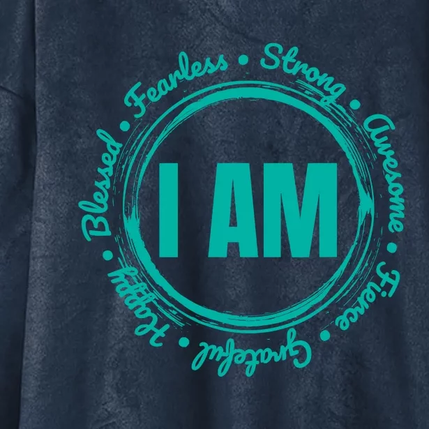 Inspirational Quote When Kindness Matters Hooded Wearable Blanket