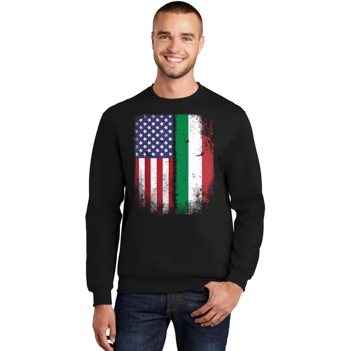 Italian Roots American Born Italia Usa Flag America Italy Sweatshirt