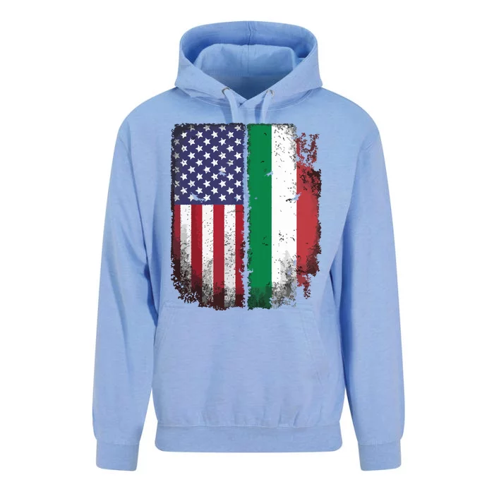 Italian Roots American Born Italia Usa Flag America Italy Unisex Surf Hoodie