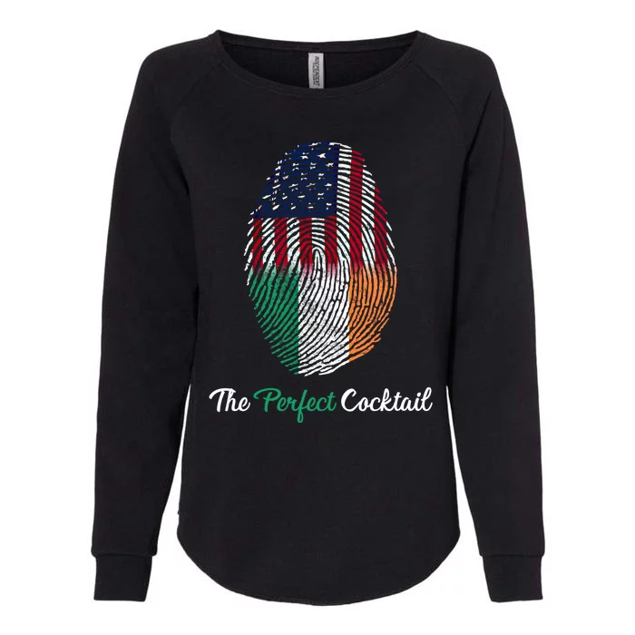 Irish Roots And Proud Irish American Flag Irish Tricolour Gift Womens California Wash Sweatshirt