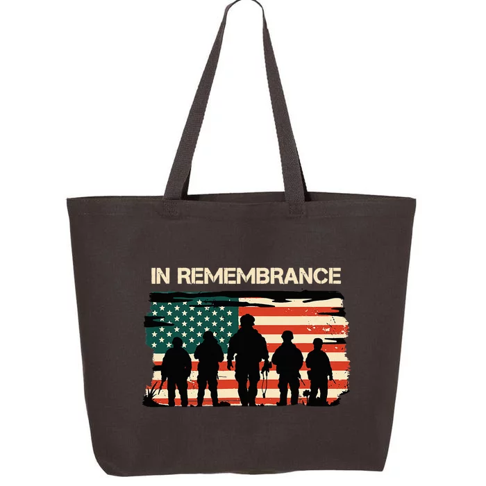 In Remembrance American Flag Usa 25L Jumbo Tote