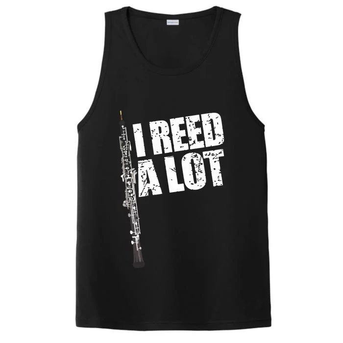 I Reed A Lot Oboe Player Funny Oboes Music Gift Performance Tank