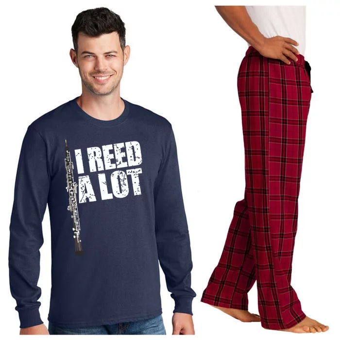 I Reed A Lot Oboe Player Funny Oboes Music Gift Long Sleeve Pajama Set