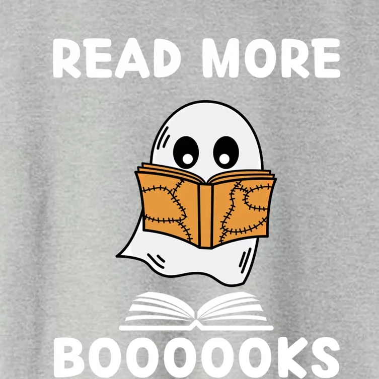 Im Really A Ghost Read More Boooooks Cute Ghost Books Lover Gift Women's Crop Top Tee