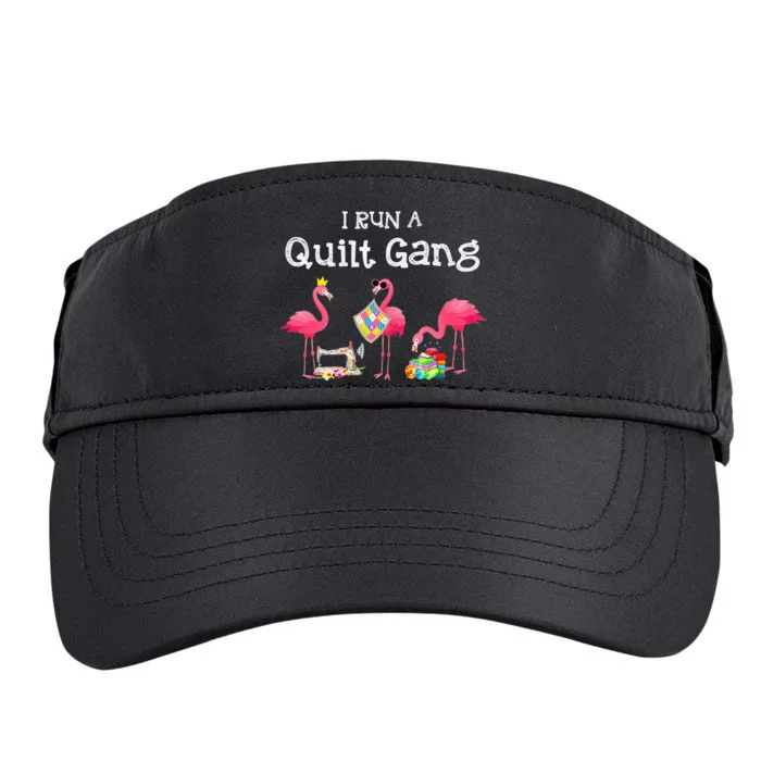 I run a quilt gang funny quilting Adult Drive Performance Visor