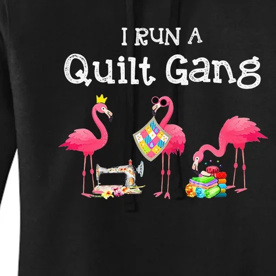 I run a quilt gang funny quilting Women's Pullover Hoodie