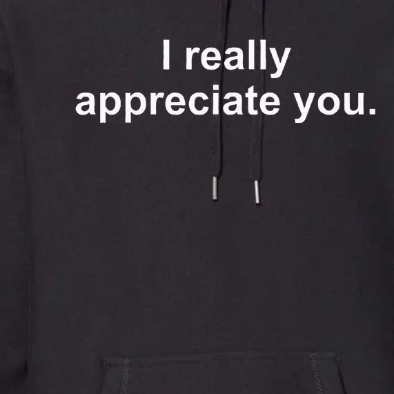 I Really Appreciate You Premium Hoodie