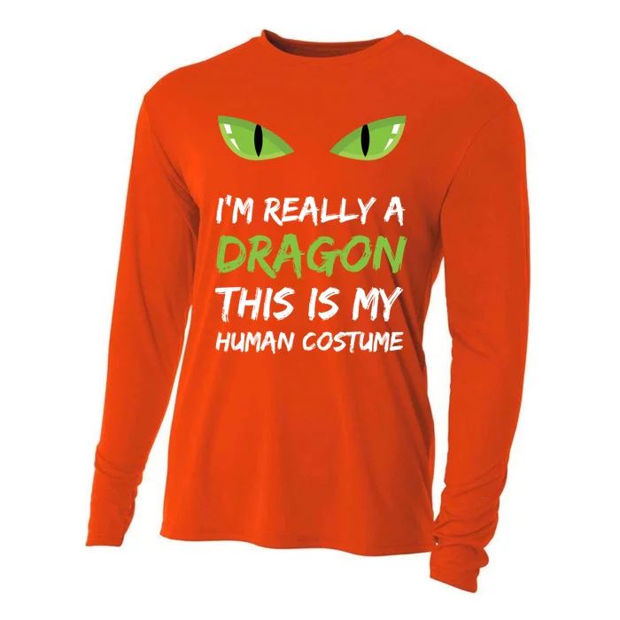 IM Really A Dragon This Is My Hu Costume Gift Cute Cooling Performance Long Sleeve Crew