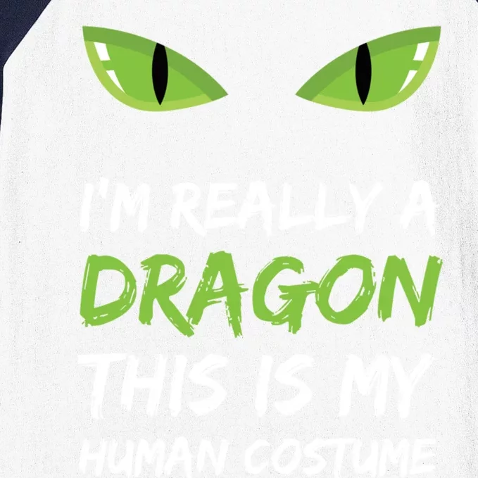 IM Really A Dragon This Is My Hu Costume Gift Cute Baseball Sleeve Shirt