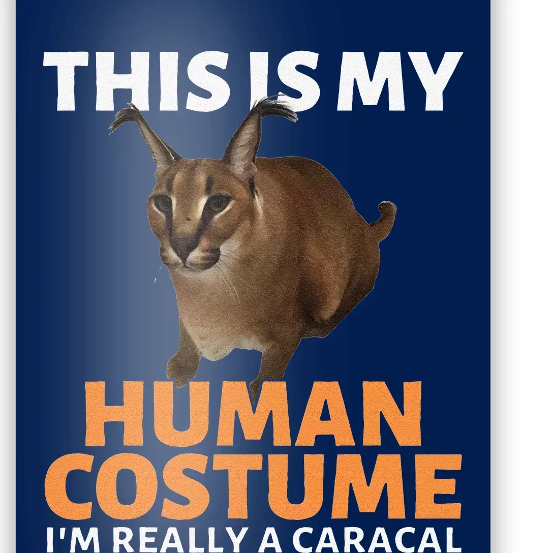 Im Really A Caracal Cat Funny Big Floppa My Beloved Meme Poster