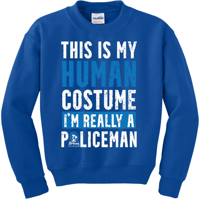 I'm Really A Policeman Police Officer Law Enforcement Gift Kids Sweatshirt