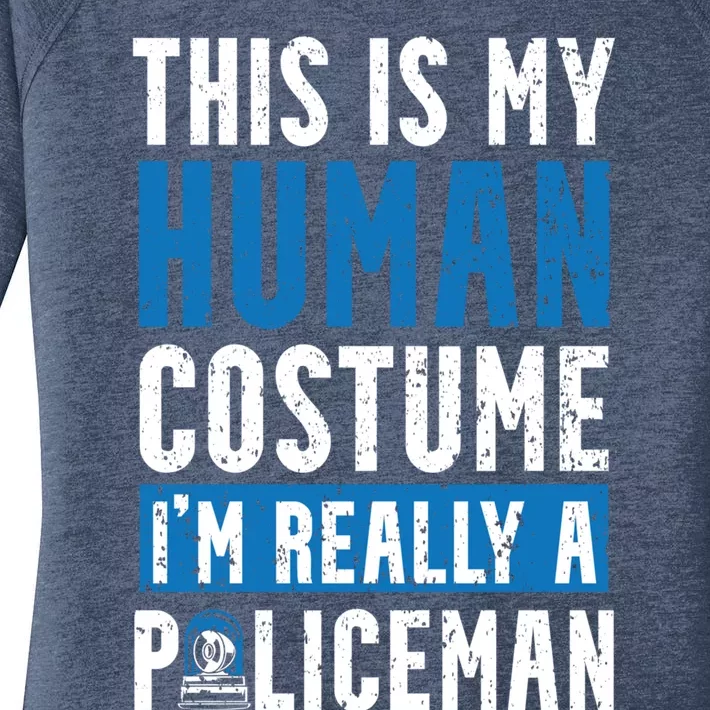 I'm Really A Policeman Police Officer Law Enforcement Gift Women's Perfect Tri Tunic Long Sleeve Shirt