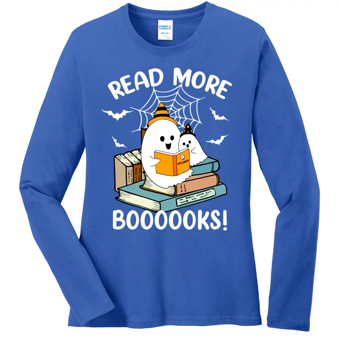 Im Really A Ghost Read More Boooooks Cute Ghost Books Lover Gift Ladies Long Sleeve Shirt