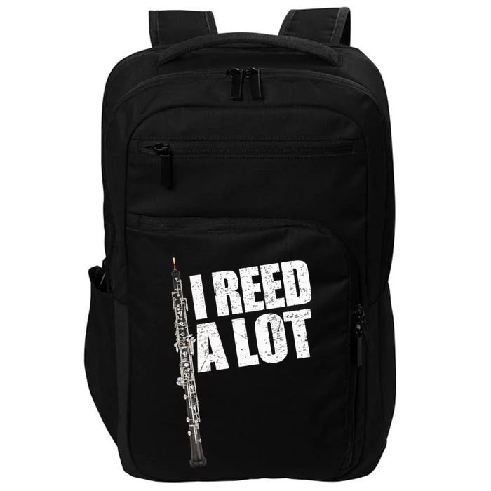 I Reed A Lot Oboe Player Funny Oboes Music Gift Impact Tech Backpack